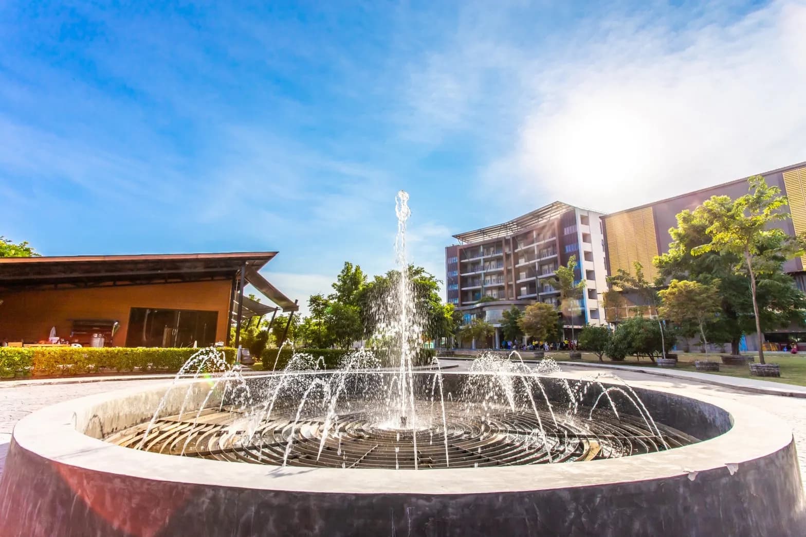 พื้นที่กลางแจ้งและพื้นที่ส่วนกลางของนักเรียน